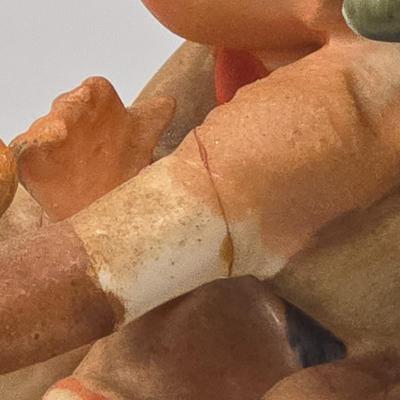 LOT 28L: Vintage Arnart 5th Ave Hand-Painted Porcelain Figurine, Napcoware Figurine, Hummel Figurine, and Lefton Figurine