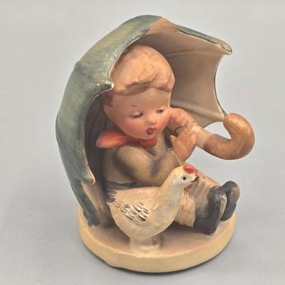 LOT 28L: Vintage Arnart 5th Ave Hand-Painted Porcelain Figurine, Napcoware Figurine, Hummel Figurine, and Lefton Figurine