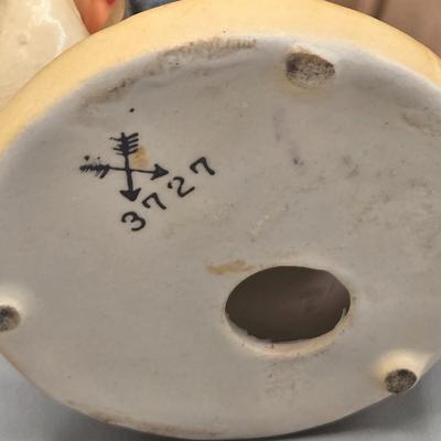 LOT 28L: Vintage Arnart 5th Ave Hand-Painted Porcelain Figurine, Napcoware Figurine, Hummel Figurine, and Lefton Figurine