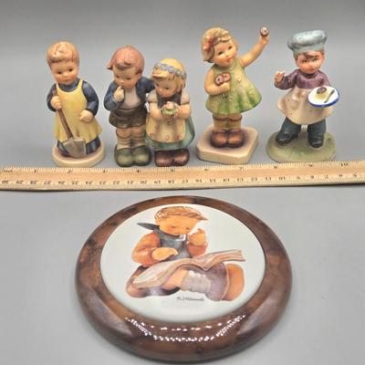 LOT 29L: Hummel Collector Plate, Hummel Figurines. and Napcoware Figurine