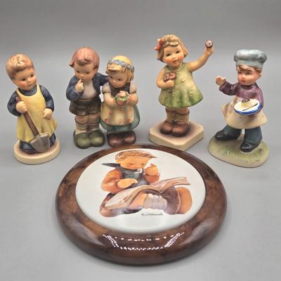 LOT 29L: Hummel Collector Plate, Hummel Figurines. and Napcoware Figurine