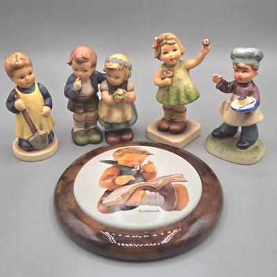 LOT 29L: Hummel Collector Plate, Hummel Figurines. and Napcoware Figurine