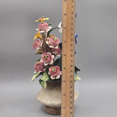 LOT 33L: Variety of Capodimonte Flower Arrangements