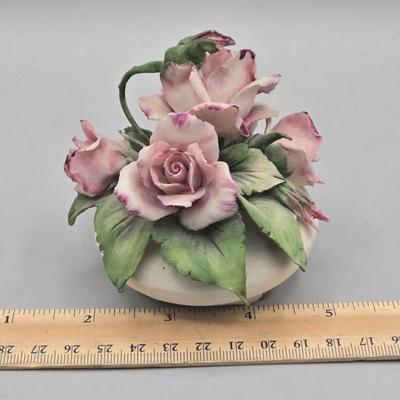 LOT 33L: Variety of Capodimonte Flower Arrangements