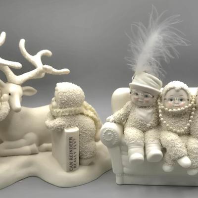 LOT 36L: Department 56 Snowbabies Can Reindeer Really Fly and Girlfriends
