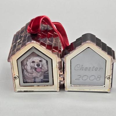 LOT 38L: Lenox Holly Berry Trinket Box, 2008 Danbury Mint Philadelphia Eagles Santa in a Sleigh Ornament, Vintage Napcoware Christmas...