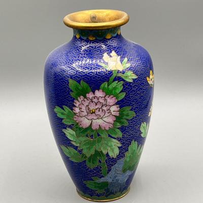 LOT 43L: Three Vintage Cloisonne Vases