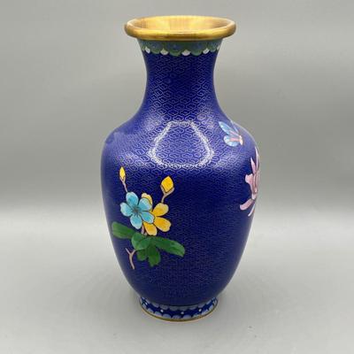 LOT 43L: Three Vintage Cloisonne Vases