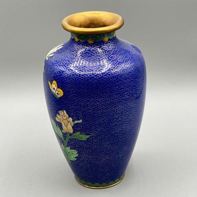 LOT 43L: Three Vintage Cloisonne Vases