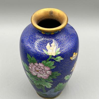 LOT 43L: Three Vintage Cloisonne Vases