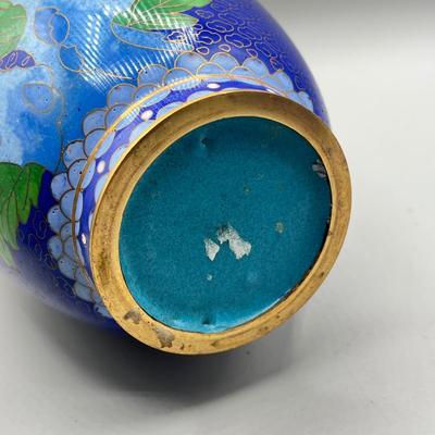 LOT 43L: Three Vintage Cloisonne Vases