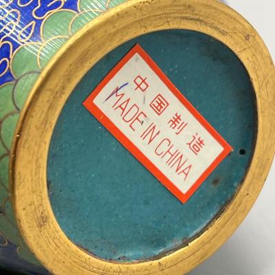 LOT 43L: Three Vintage Cloisonne Vases