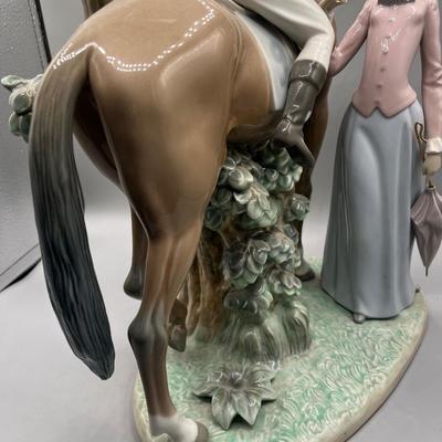 LOT 44L: Large Lladro Figurine - Jockey With Lass