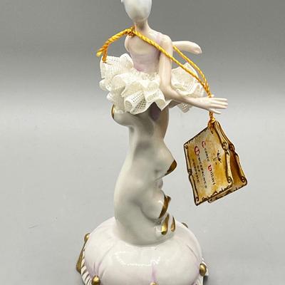 LOT 53L: Three Capodimonte Ballerina Figurines