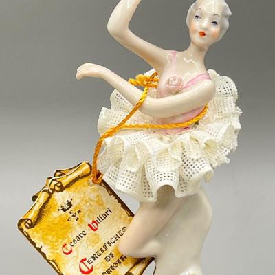 LOT 53L: Three Capodimonte Ballerina Figurines