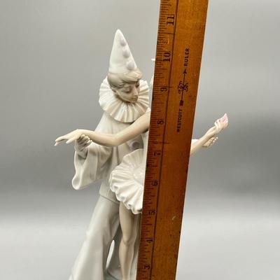 LOT 54L: Lladro Carnival Couple - Ballerina and Clown Figurine