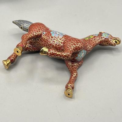 LOT 60L: Cloisonne Animal Figurines