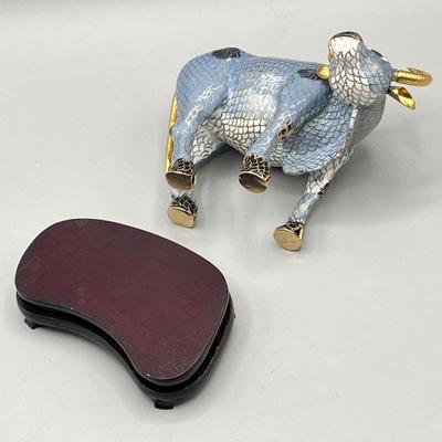 LOT 60L: Cloisonne Animal Figurines