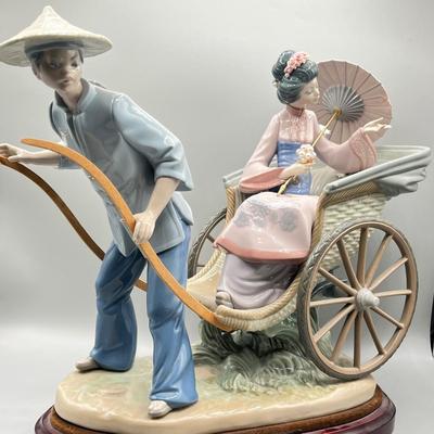 LOT 71L: Large Lladro Figurine - Rickshaw Ride