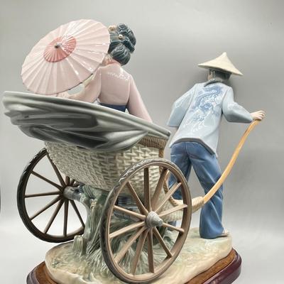 LOT 71L: Large Lladro Figurine - Rickshaw Ride
