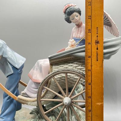 LOT 71L: Large Lladro Figurine - Rickshaw Ride