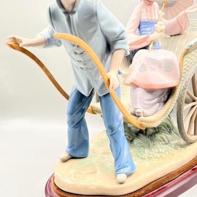 LOT 71L: Large Lladro Figurine - Rickshaw Ride
