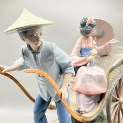 LOT 71L: Large Lladro Figurine - Rickshaw Ride