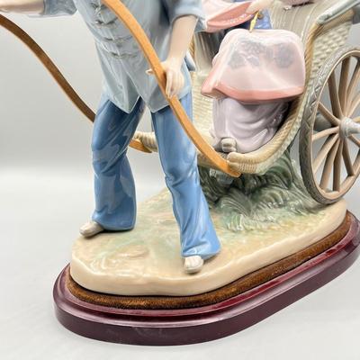 LOT 71L: Large Lladro Figurine - Rickshaw Ride
