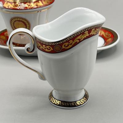 LOT 76D: Limoges Cream and Sugar Set - Juno Pattern