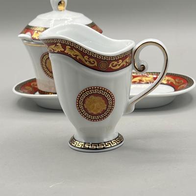 LOT 76D: Limoges Cream and Sugar Set - Juno Pattern