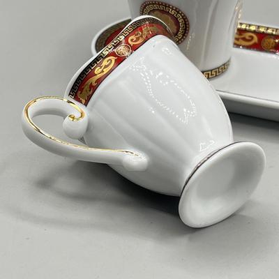 LOT 76D: Limoges Cream and Sugar Set - Juno Pattern