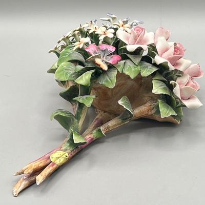 LOT 77D: Capodimonte Flower Arrangement - Some Damage