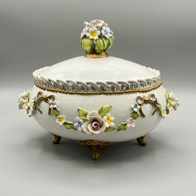LOT 78D: Capodimonte Lidded Dish