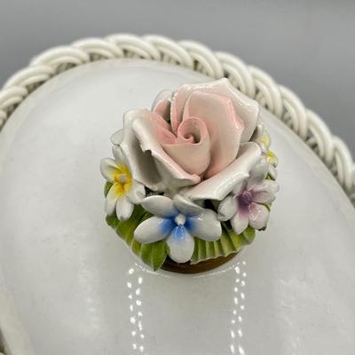 LOT 78D: Capodimonte Lidded Dish