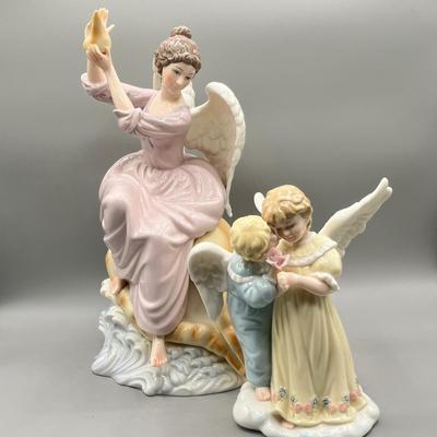 LOT 79D: Ceramic Angel Figurines