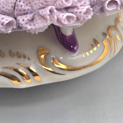 LOT 87L: Vintage Dresden Porcelain Lace Figurine