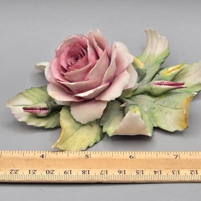 LOT 89L: Multiple Capodimonte Floral Pieces