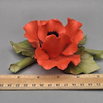 LOT 89L: Multiple Capodimonte Floral Pieces