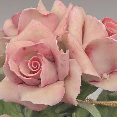 LOT 89L: Multiple Capodimonte Floral Pieces