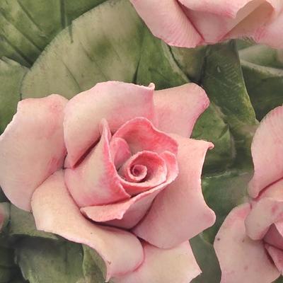 LOT 89L: Multiple Capodimonte Floral Pieces