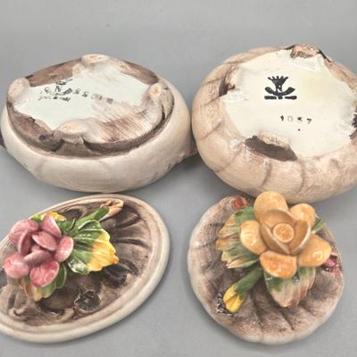 LOT 92L: Multiple Capodimonte Trinket Bowls with Lids