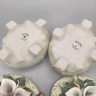 LOT 92L: Multiple Capodimonte Trinket Bowls with Lids