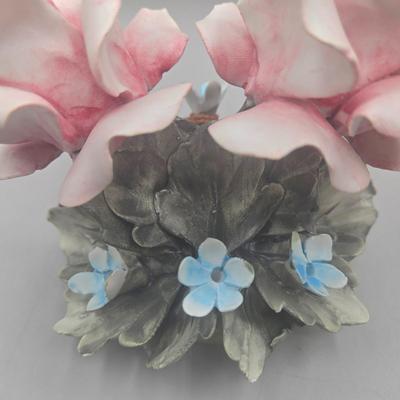 LOT 94L: Multiple Capodimonte Floral Pieces