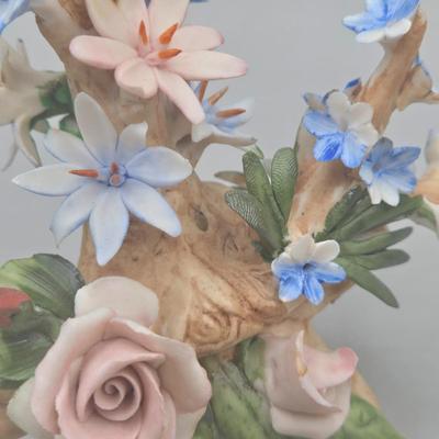 LOT 94L: Multiple Capodimonte Floral Pieces