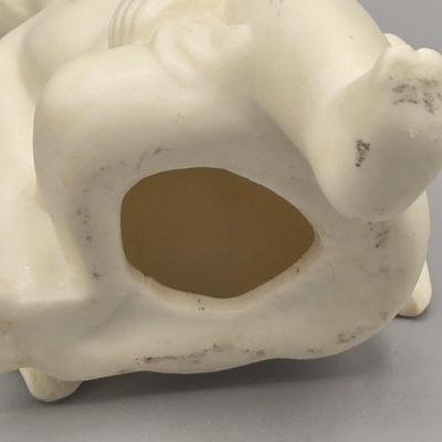 LOT 95L: Pair of Ron Gordon Designs White Angel Candle Holders, Vintage 1994 Fitz & Floyd Little Miracles Cherub Holding Love Balloon...