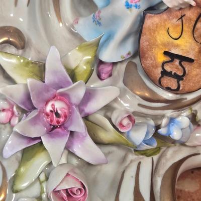 LOT 103D: Capodimonte Ornate Mantle Clock