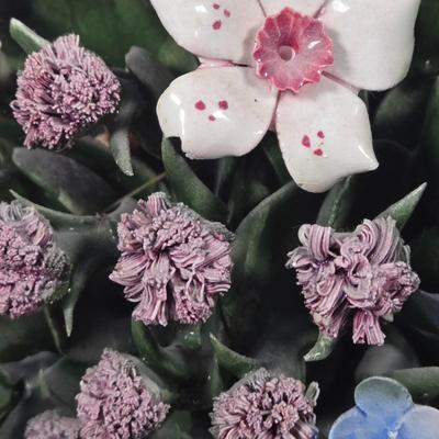 LOT 106D: Capodimonte Porcelain Floral Arrangement