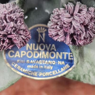 LOT 106D: Capodimonte Porcelain Floral Arrangement