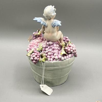 LOT 121D: Trio of Capodimonte Porcelain Figurines