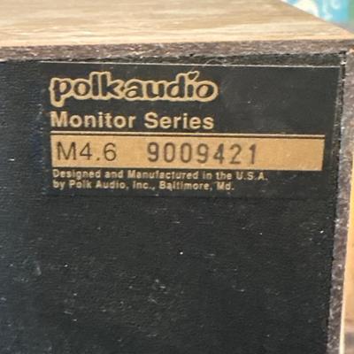 Vintage Polk Audio speakers series M4.6 9009421